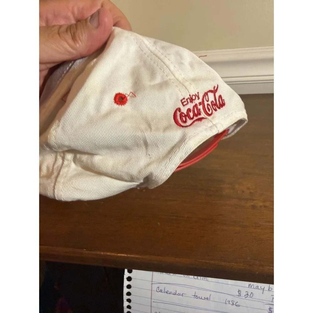 Vintage Philadelphia 76ers Coca-Cola Snapback Hat BD&A NBA Basketball Red White